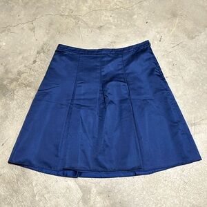 Ann Taylor |‎ Skirts |Navy Blue Silk Pleated Skirt / Size 8 / Box 5-27